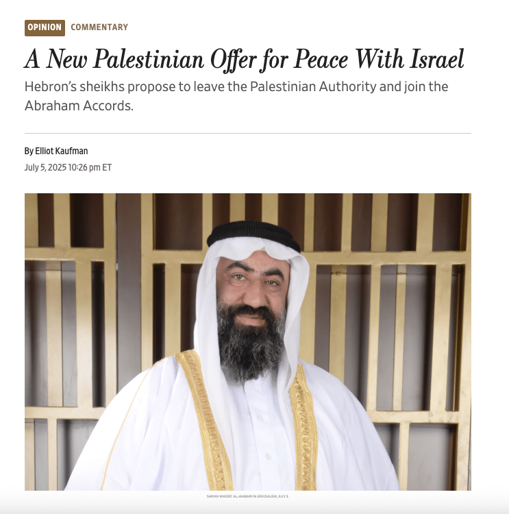 A screenshot of the article from the Wall Street Journal published on July 5, 2025.